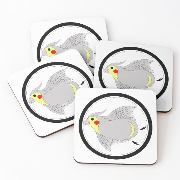 Item preview, Grey Cockatiel Flying In Profile designed and sold by numenee.