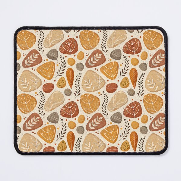 Item preview, Boho Stones and Leaves Earth Tones designed and sold by OpenFieldNotes.