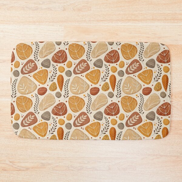 Item preview, Boho Stones and Leaves Earth Tones designed and sold by OpenFieldNotes.
