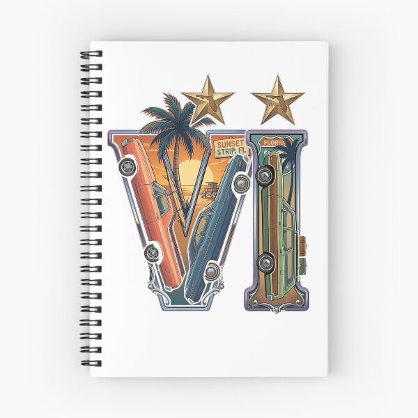 Item preview, Vintage Florida Road Trip V1 Design | Retro Sunset Palm Trees Classic Cars | 70s Coastal Vacation Graphic designed and sold by aalbouch.