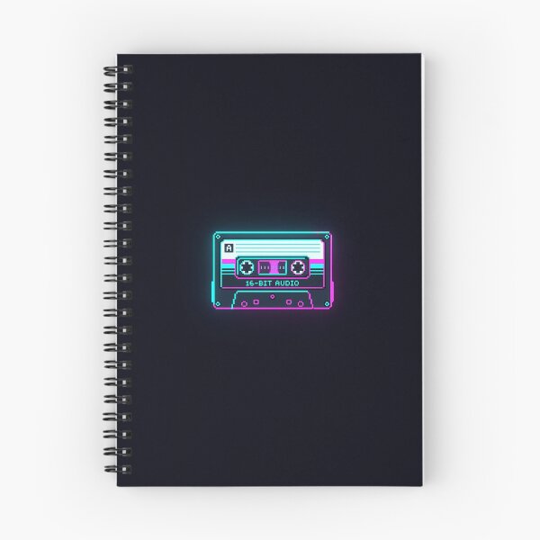 Item preview, Retro Neon Cassette Tape - 16 Bit 80s Synthwave Sticker designed and sold by MissoStudio.
