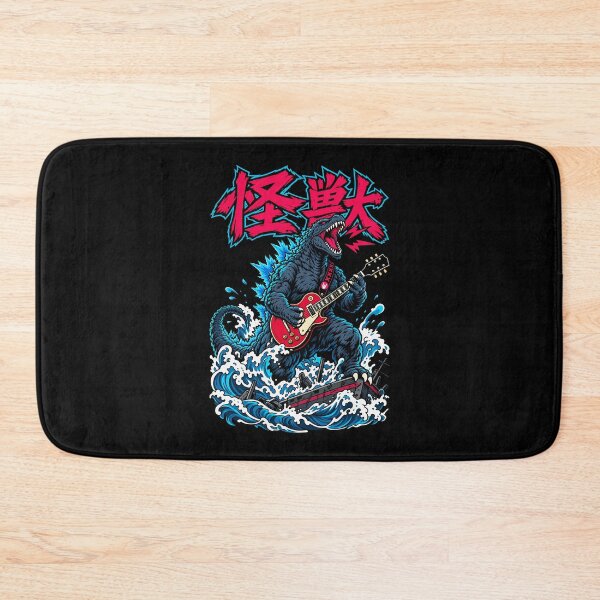 Item preview, Godzilla Guitar Rocker – Kaiju Playing Guitar Ocean Wave Monster designed and sold by Leeded.