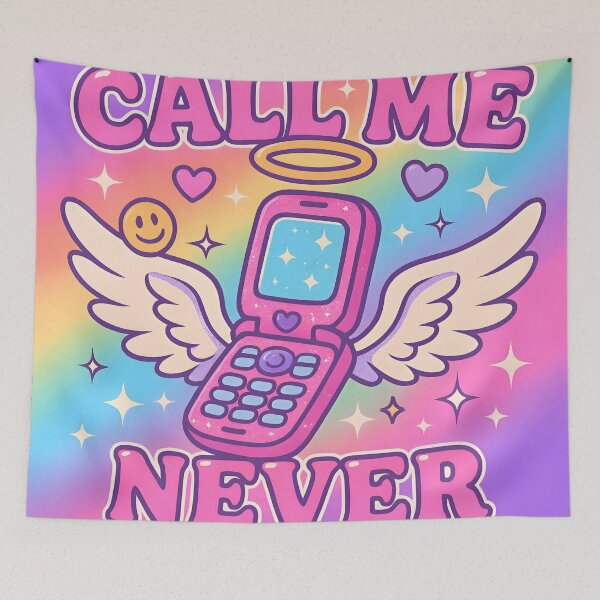 Item preview, Winged Flip Phone Illustration with Halo and Retro Aesthetic designed and sold by PandaTShirtShop.