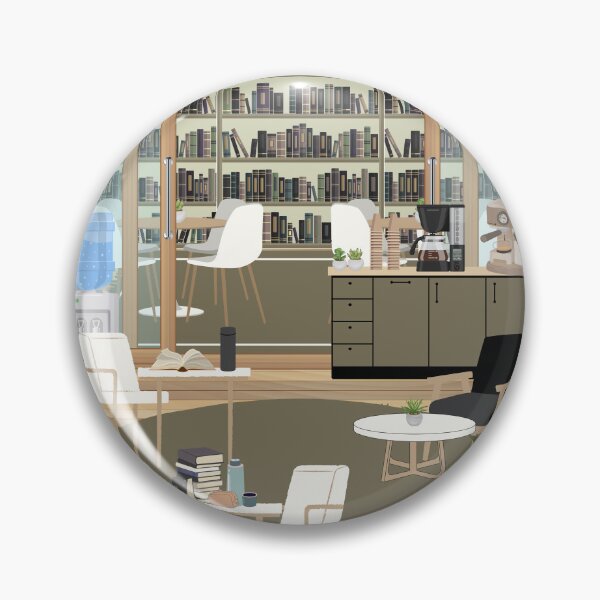 Artikelvorschau, Gemütliches Bibliothekscafé und Kaffeestation – Innenarchitektur entworfen und verkauft von HBBS DESIGNS.