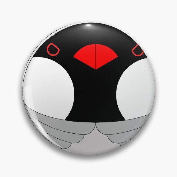 Item preview, Round Finch Face With Red Beak designed and sold by numenee.