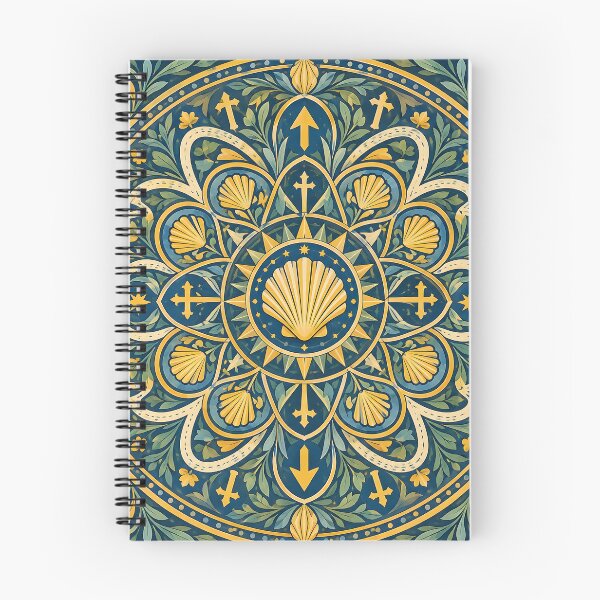 Item preview, Camino de Santiago Mandala with Scallop Shells and Arrows designed and sold by Sybille-Yates.