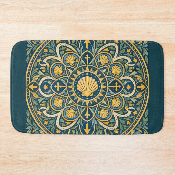 Item preview, Camino de Santiago Mandala with Scallop Shells and Arrows designed and sold by Sybille-Yates.