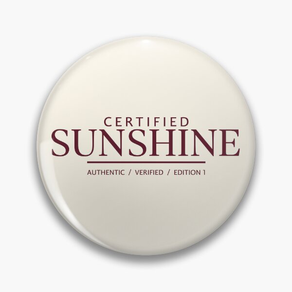 Item preview, Certified Sunshine | Burgundy Editorial Serif & Authentic Stamp Typography designed and sold by Sparkle First Co..
