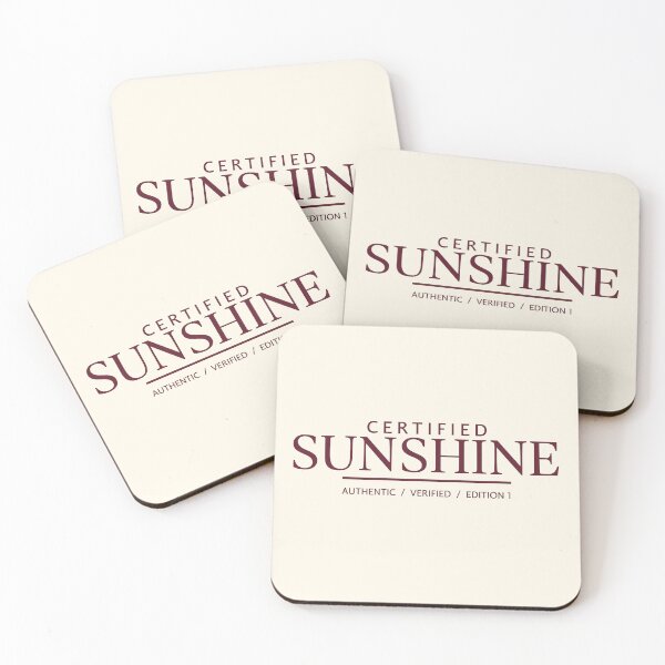 Item preview, Certified Sunshine | Burgundy Editorial Serif & Authentic Stamp Typography designed and sold by Sparkle First Co..