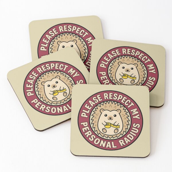 Item preview, Respect My Personal Radius Hedgehog Retro Badge designed and sold by DripCultureLab.