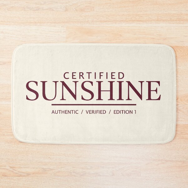 Item preview, Certified Sunshine | Burgundy Editorial Serif & Authentic Stamp Typography designed and sold by Sparkle First Co..