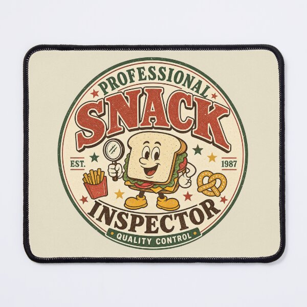 Item preview, Professional Snack Inspector – Funny Vintage Food Design designed and sold by shirtorama-de.