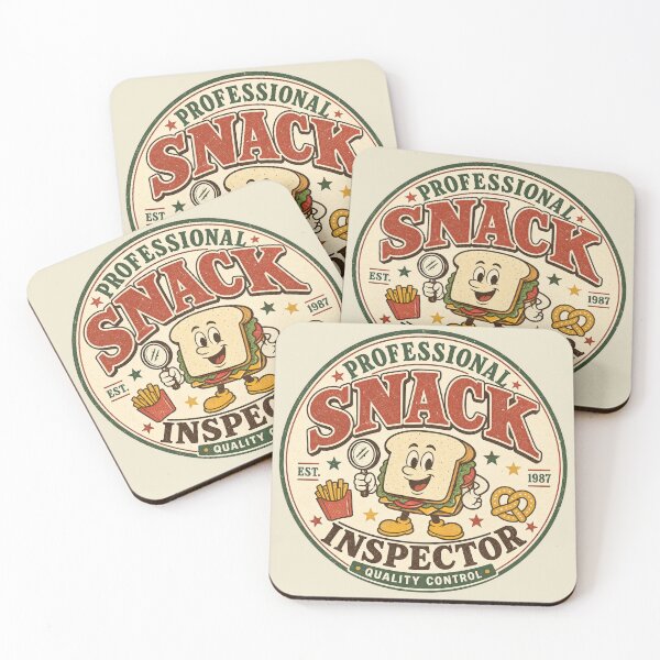 Item preview, Professional Snack Inspector – Funny Vintage Food Design designed and sold by shirtorama-de.