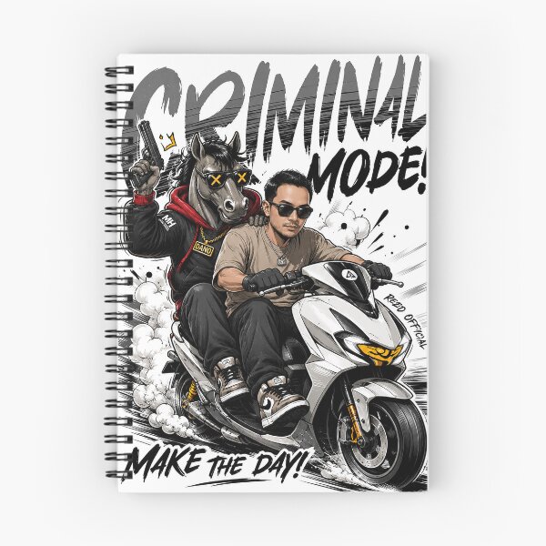 Item preview, Mighty Horse Criminal Mode Scooter Art designed and sold by Jenbaido.