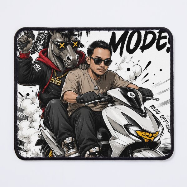 Item preview, Mighty Horse Criminal Mode Scooter Art designed and sold by Jenbaido.