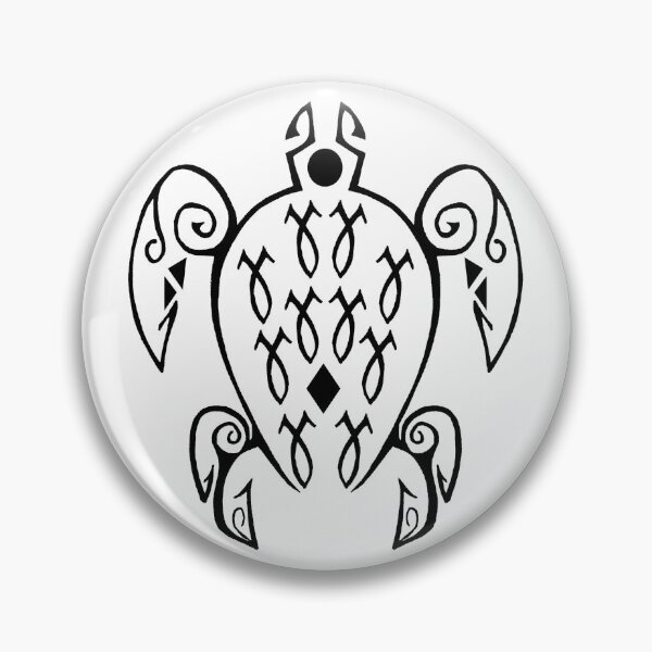 Item preview, Tribal Sea Turtle Polynesian Art designed and sold by Wildlife-Walk.