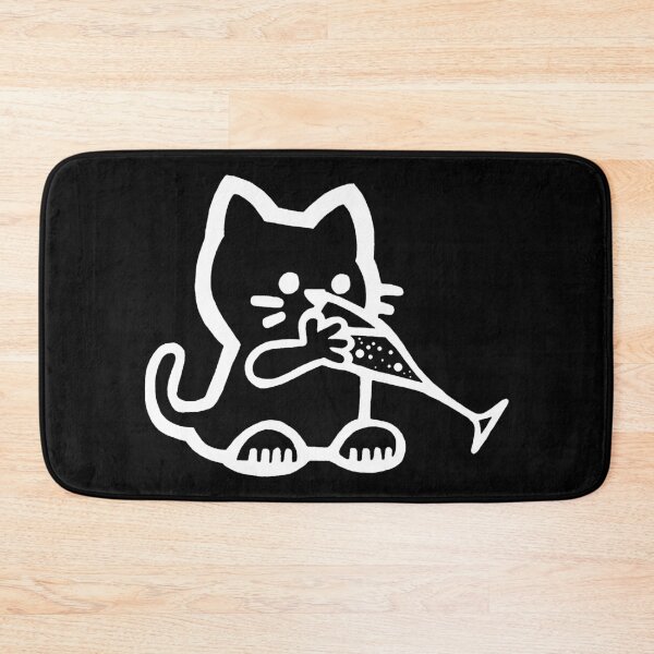 Item preview, Thirsty kitten (white) designed and sold by Lagueny.