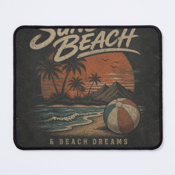 Item preview, Sunset Beach & Beach Dreams – Vintage Tropical Summer Design designed and sold by PrintWavePro.