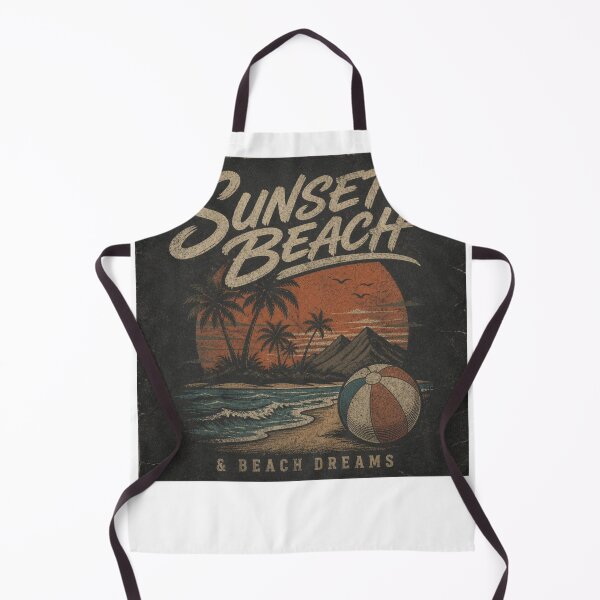 Item preview, Sunset Beach & Beach Dreams – Vintage Tropical Summer Design designed and sold by PrintWavePro.