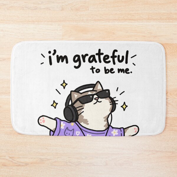 Item preview, I'm Grateful To Be Me Cat designed and sold by MonkiFlipp.