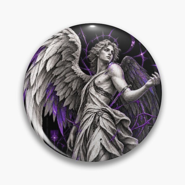 Item preview, Midnight Ascent Gothic Angel Purple Streetwear Design designed and sold by @SHINTOSARTSTORE.