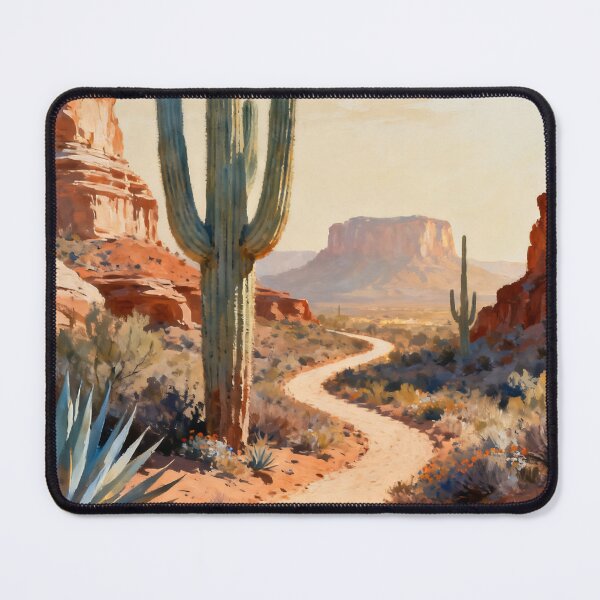 Item preview, Desert Botanical Wall Art, Saguaro Landscape Painting, Southwestern Nature Print, Desert Home Decor designed and sold by stylishdzign.