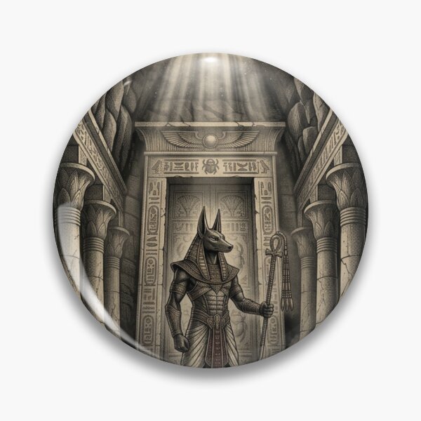 Item preview, Anubis The Forgotten Guardian Ancient Egyptian God Graphic Art designed and sold by KaBaRen.