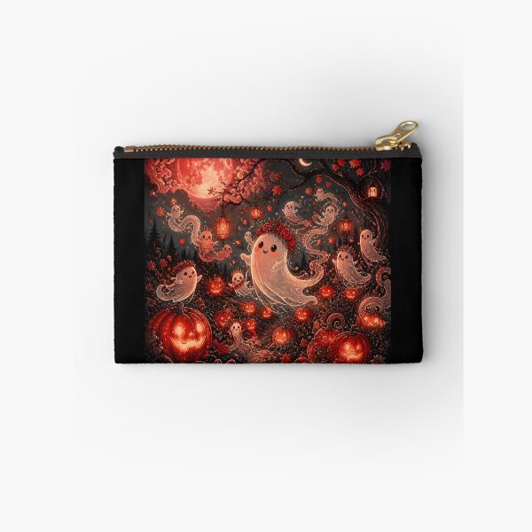 Item preview, Charming Ghosts Under a Red Full Moon designed and sold by Shelley Loewnau-Jones Studio.