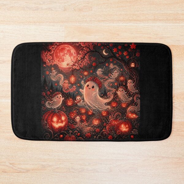 Item preview, Charming Ghosts Under a Red Full Moon designed and sold by Shelley Loewnau-Jones Studio.