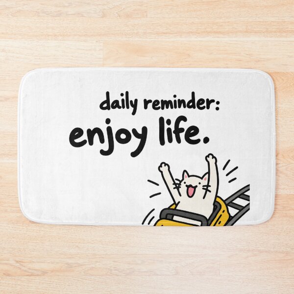 Item preview, Enjoy The Ride Funny Roller Coaster Cat designed and sold by MonkiFlipp.