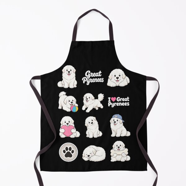 Item preview, Cute Great Pyrenees stickers and apparel design designed and sold by rafaeltto.