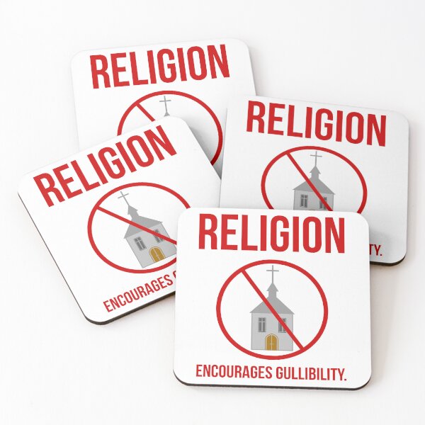 Item preview, Religion encourages gullibility. designed and sold by Rachel the Artist .