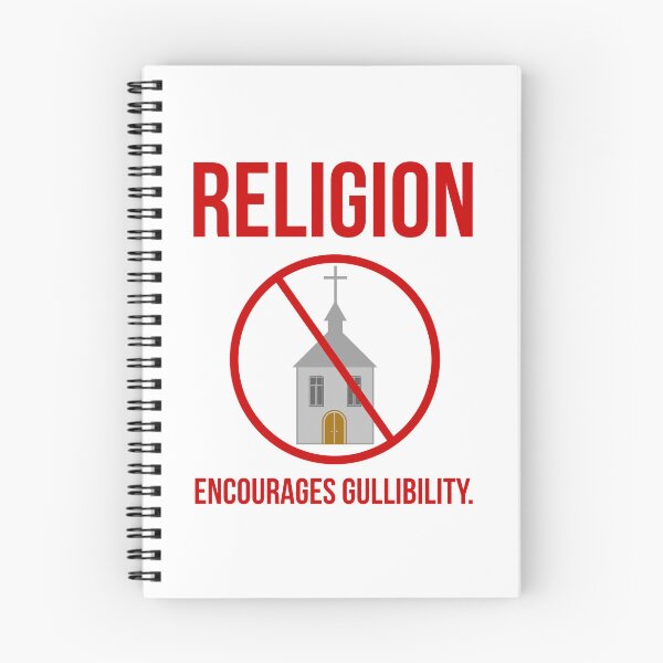 Item preview, Religion encourages gullibility. designed and sold by Rachel the Artist .