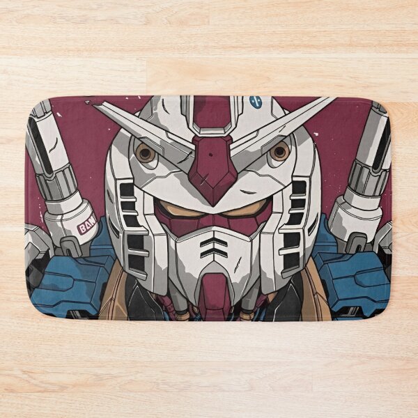 Item preview, Retro White Mecha Robot Warrior Japanese Sci Fi Anime Art designed and sold by Dyan4.