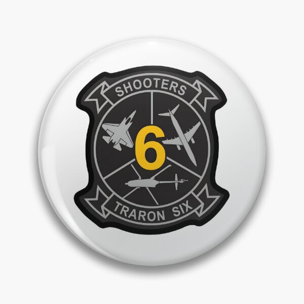 Artikelvorschau, Abzeichen des US Navy Training Squadron SIX VT-6 Shooters entworfen und verkauft von CharlieDesings.