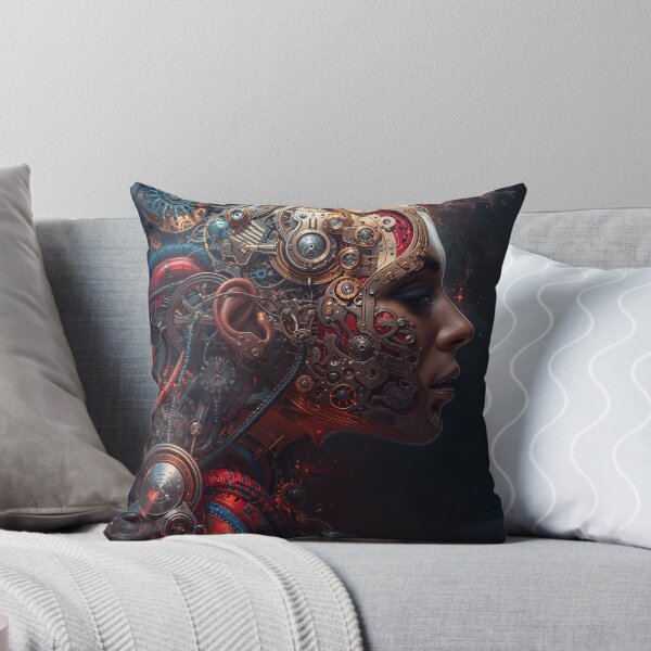 Item preview, Futuristic Cybernetic Woman Portrait designed and sold by ArcaneVisionArt.