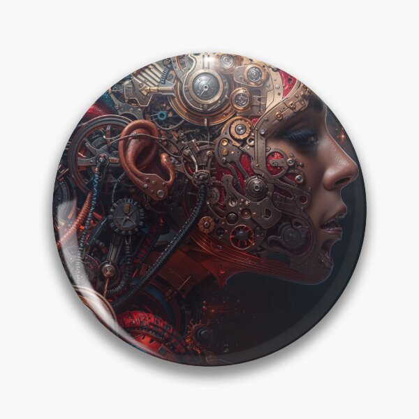 Item preview, Futuristic Cybernetic Woman Portrait designed and sold by ArcaneVisionArt.