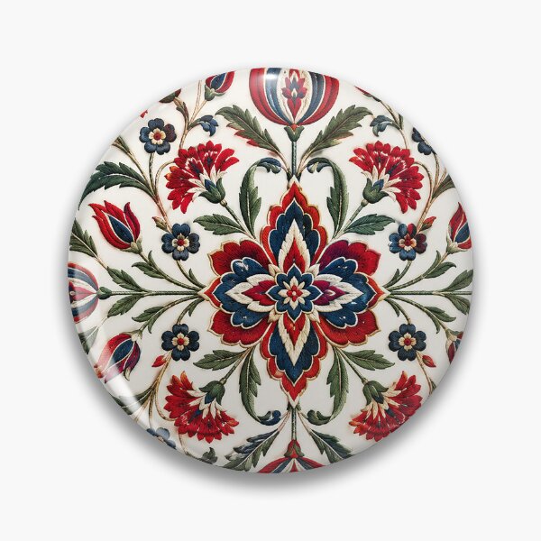 Item preview, Bright Turkish Heritage Floral Mosaic Pattern designed and sold by BrainCurves.