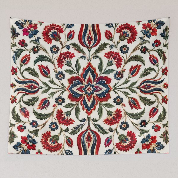 Item preview, Bright Turkish Heritage Floral Mosaic Pattern designed and sold by BrainCurves.