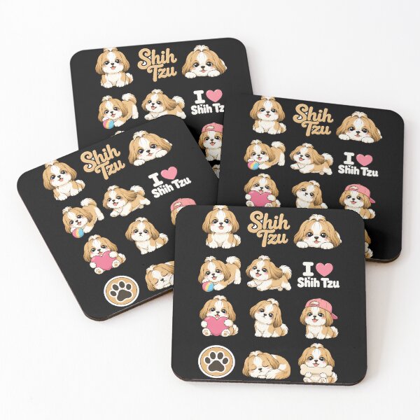 Item preview, Cute Shih Tzu stickers and apparel design designed and sold by rafaeltto.
