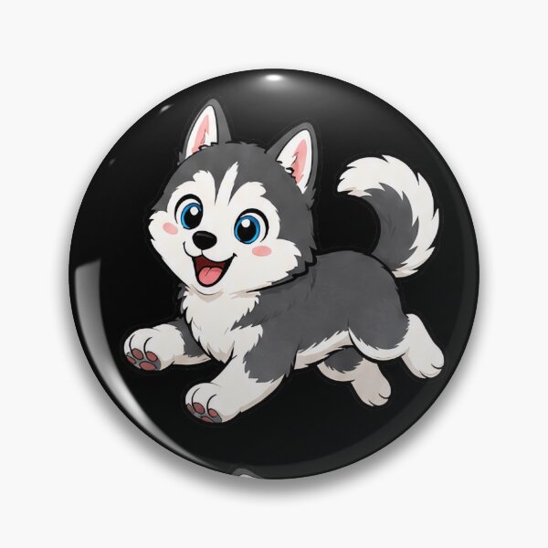 Item preview, Cute Siberian Husky stickers and apparel design designed and sold by rafaeltto.