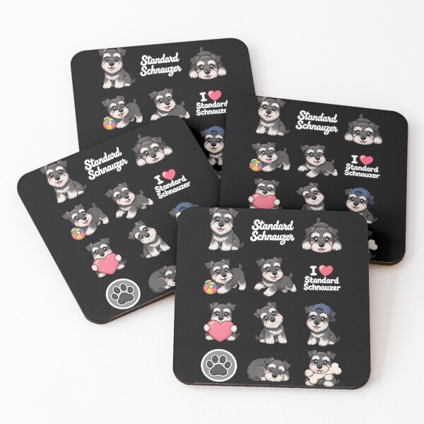 Item preview, Cute Standard Schnauzer stickers and apparel design designed and sold by rafaeltto.