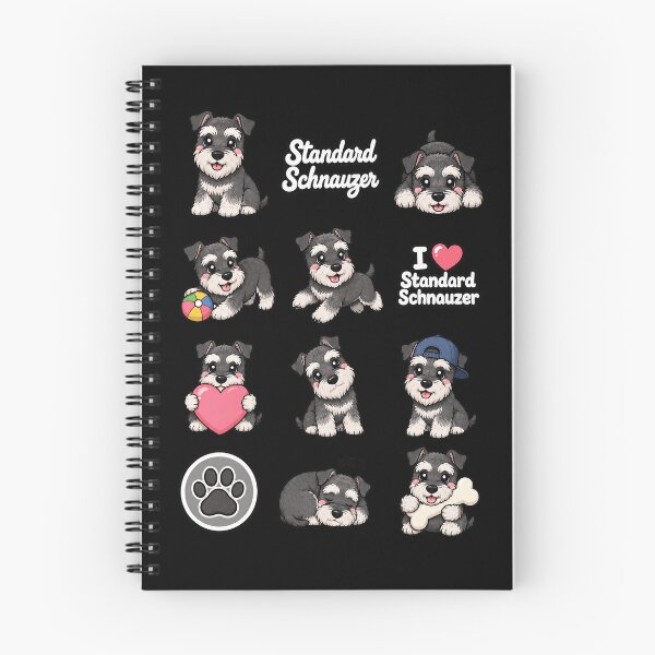Item preview, Cute Standard Schnauzer stickers and apparel design designed and sold by rafaeltto.