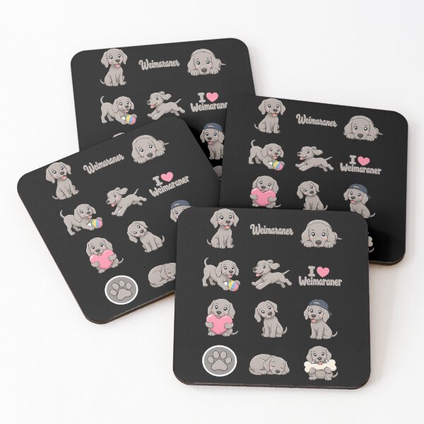Item preview, Cute Weimaraner stickers and apparel design designed and sold by rafaeltto.