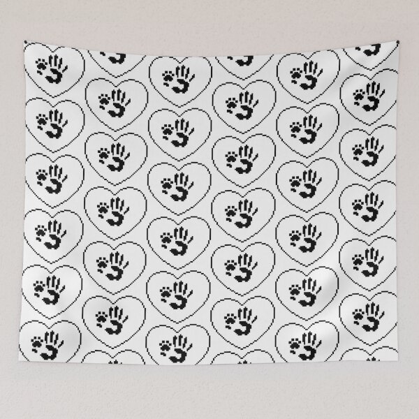 Item preview, Hand/Paw Print Heart designed and sold by novanite.