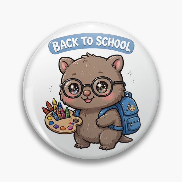 Artikelvorschau, Zurück zur Schule Wombat-Künstler entworfen und verkauft von Wildlife-Walk.