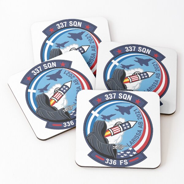Item preview, Hellenic Air Force 337 SQN & US Air Force 336 FS Larissa AB 2021 Joint Deployment Patch designed and sold by CharlieDesings.