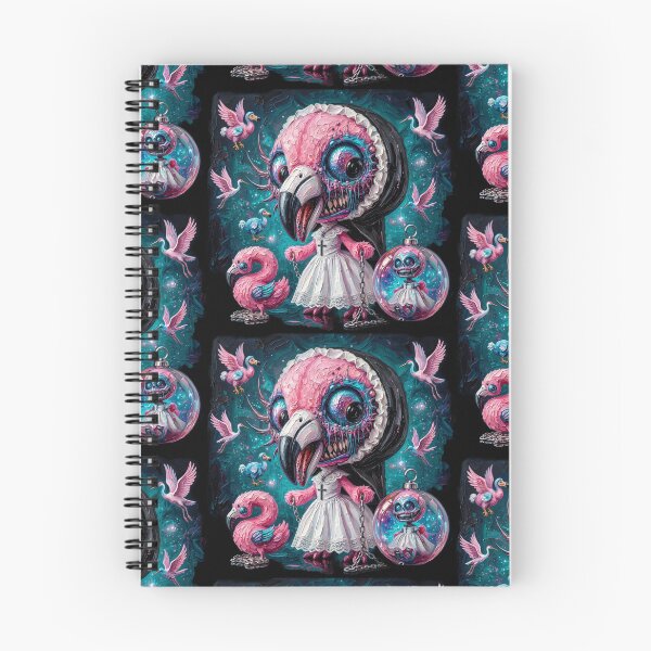 Item preview, Creepy Cute Flamingo Nun Pop Surrealism Art designed and sold by LujziWorld.