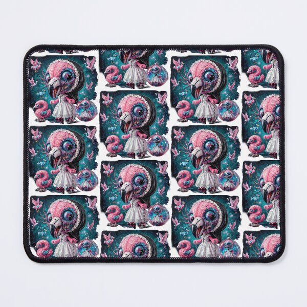Item preview, Creepy Cute Flamingo Nun Pop Surrealism Art designed and sold by LujziWorld.