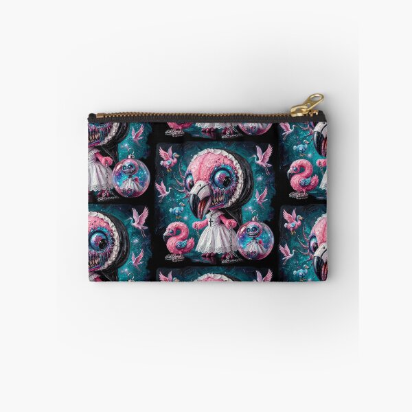 Item preview, Creepy Cute Flamingo Nun Pop Surrealism Art designed and sold by LujziWorld.